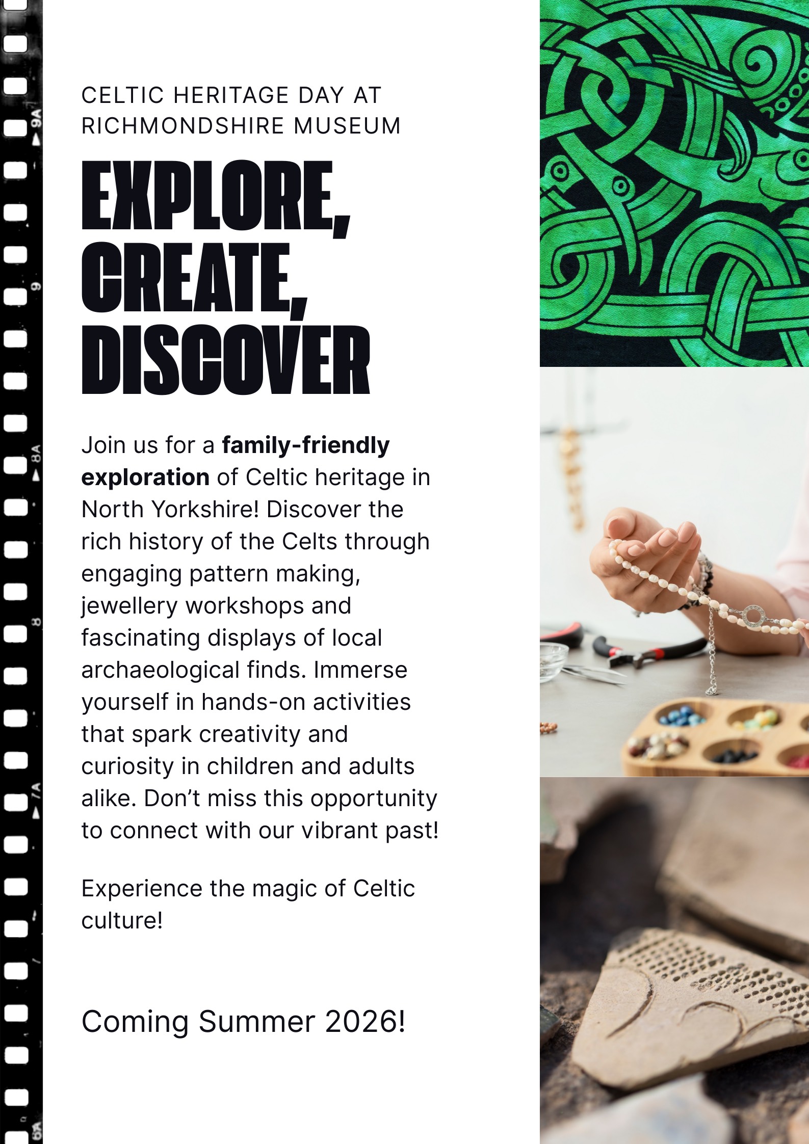 Discover Celtic Mark Making and Jewellery in this Family Workshop